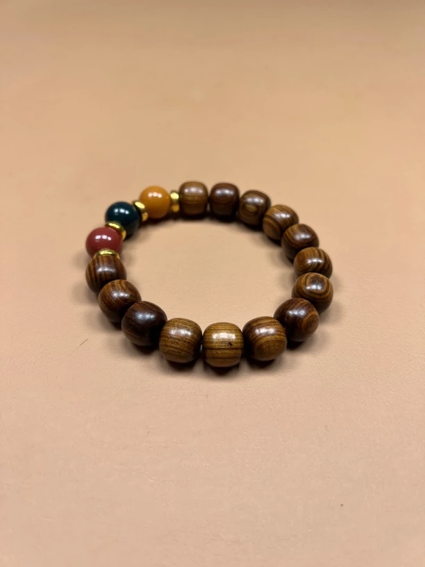 [新人礼]非洲黄花梨木1.2精工老型珠原创diy设计木质文玩手串佛珠