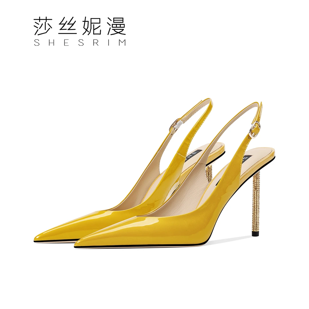 【夏日限定】2024春夏上新款时尚百搭气质女鞋轻奢尖头一字带鞋