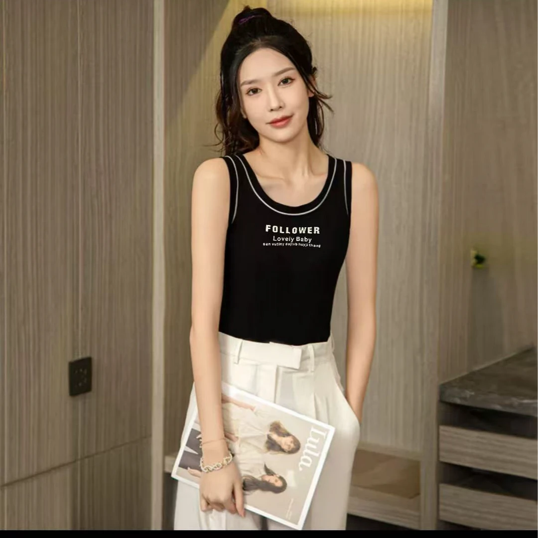 7567-LOVEbaby（黑色）胸垫一体毛巾圈背心