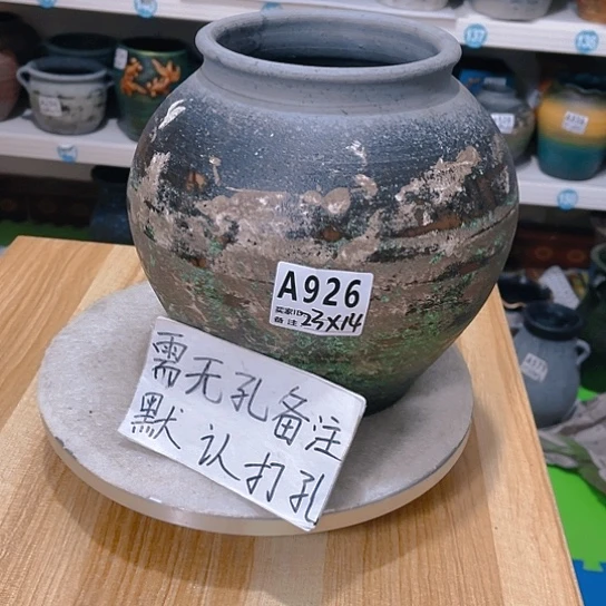 红陶手工制作花盆花盆