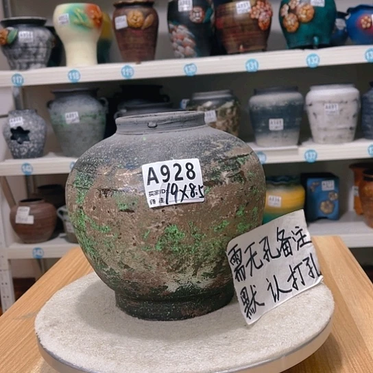 红陶手工制作工艺花盆