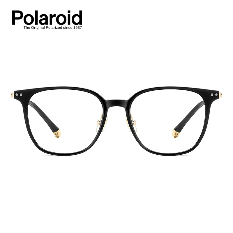 Polaroid/宝丽来 超轻黑色韩版近视眼镜素颜黑框0103【博主】