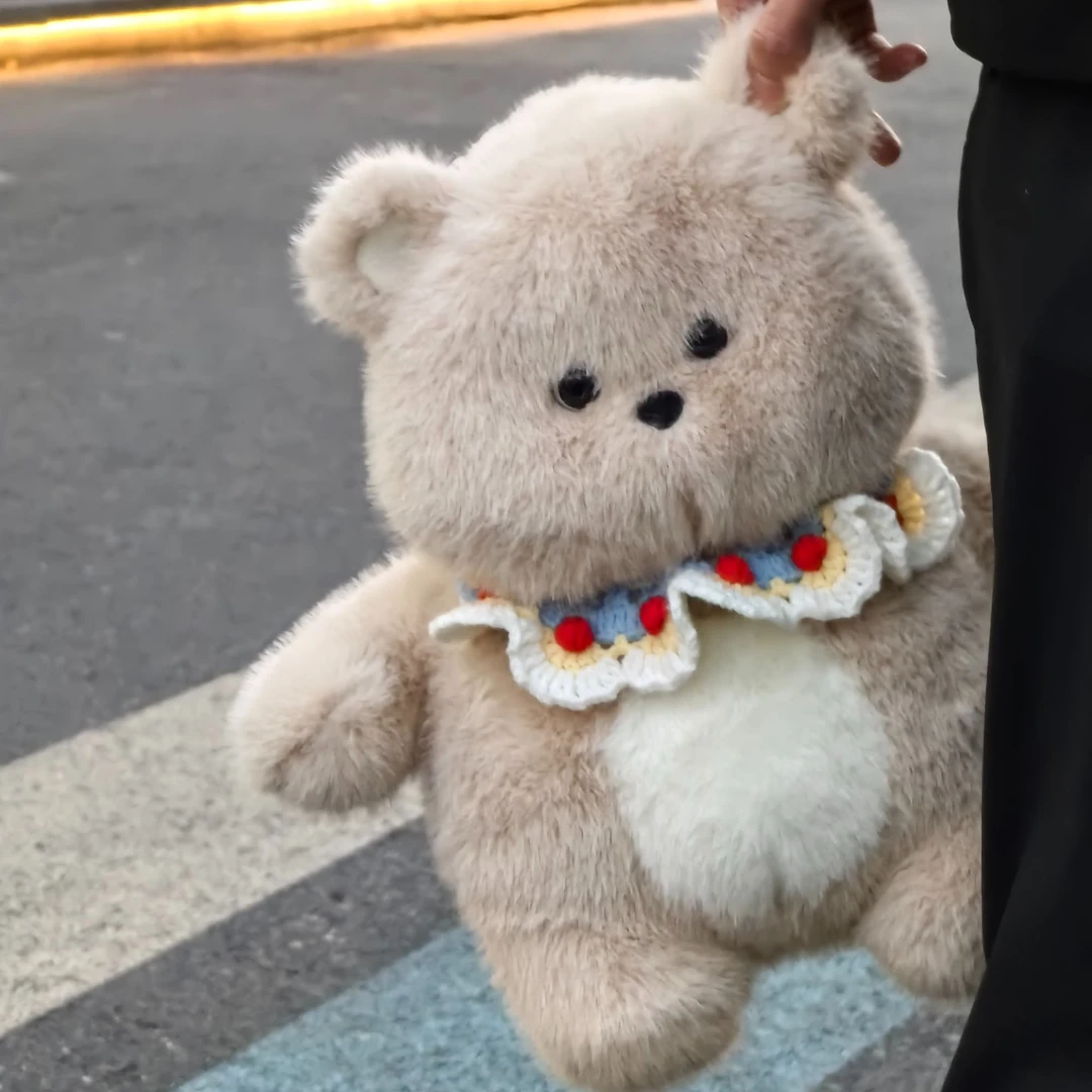 可爱小熊布娃娃床上抱公仔毛绒玩具兔子玩偶女生睡觉抱枕生日礼物