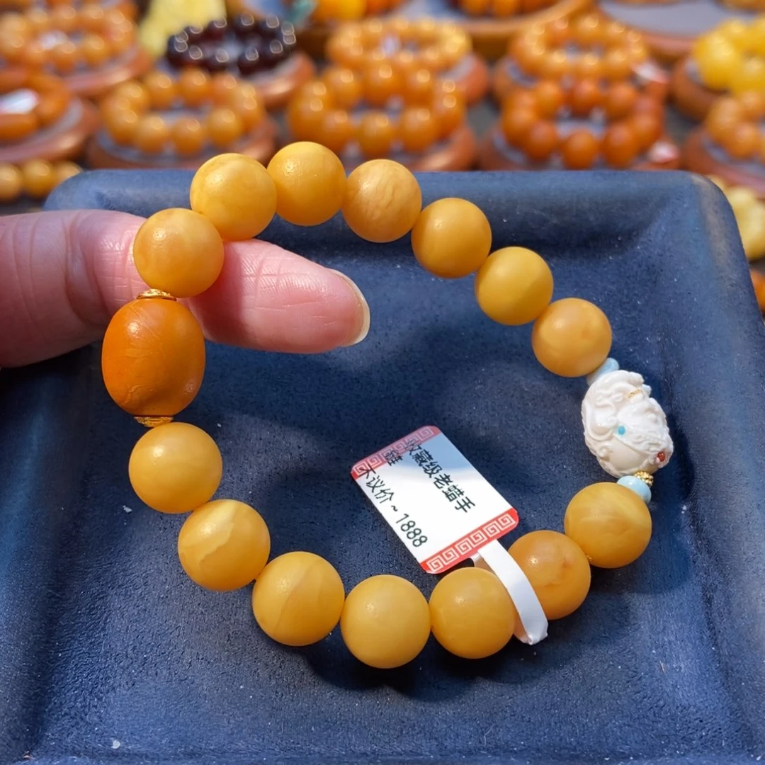 蜜蜡手链未镶嵌蜜蜡