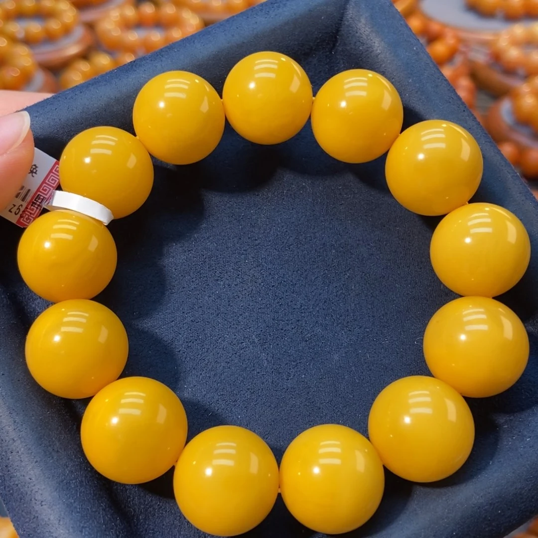 蜜蜡手链未镶嵌周*蜜蜡