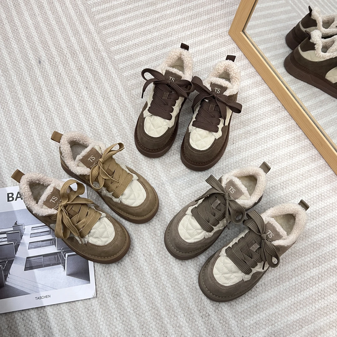 【交个朋友专属】休闲鞋女2023年冬季加厚运动休闲板鞋MTX37146