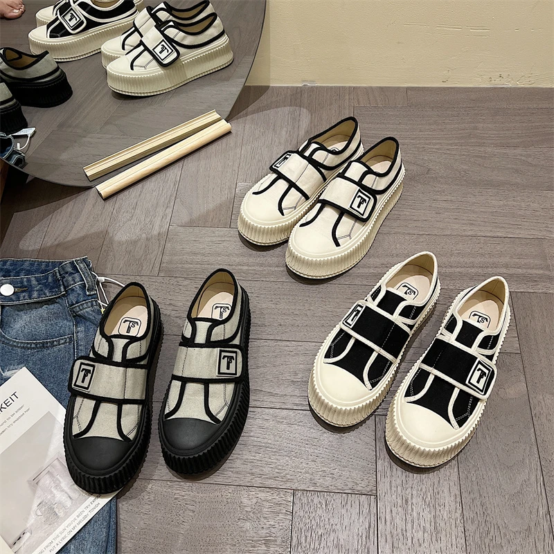 TS/TS新款小白鞋增高休闲透气魔术贴休闲鞋MTX6628