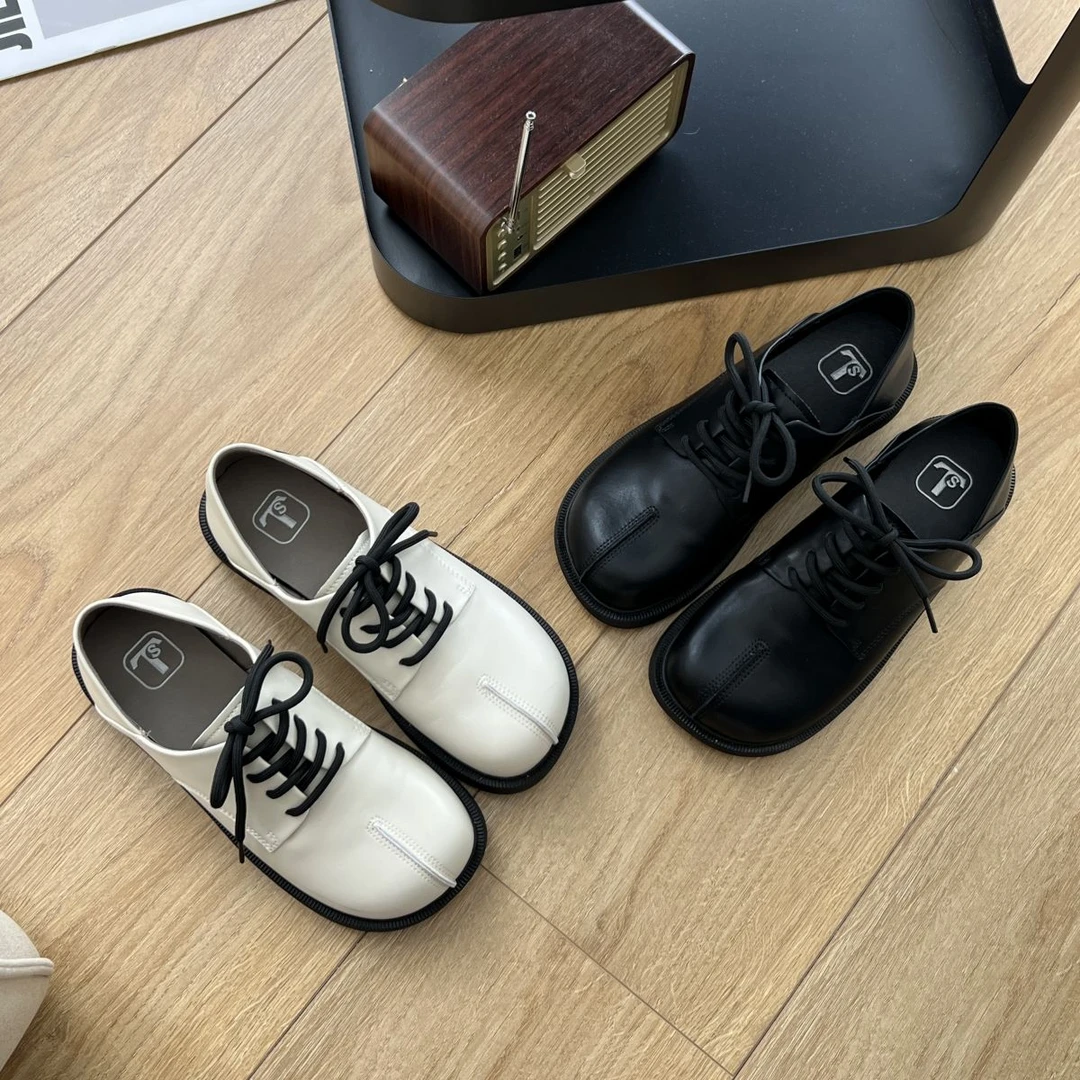 【张领领推荐】TS英伦风小皮鞋女百搭软底单鞋法式玛丽珍乐福鞋