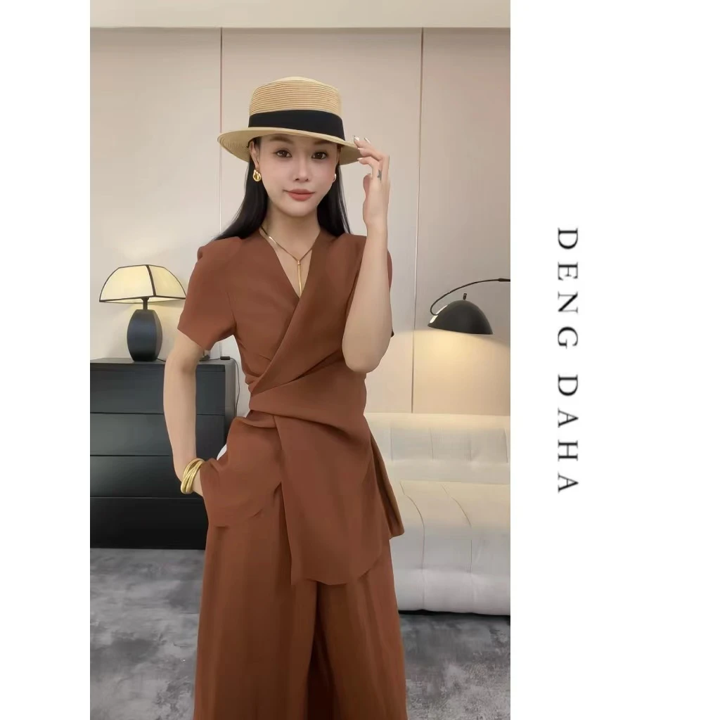 「夏日度假」新款设计师款时尚气质显瘦套装HBZC641042nnassa