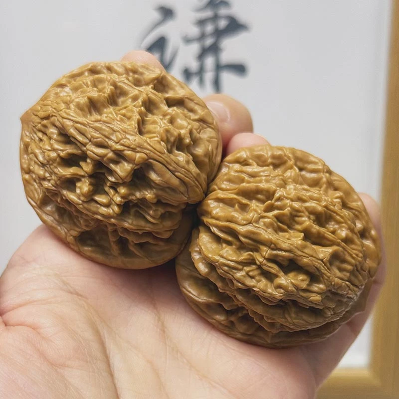 麦穗虎头磨盘文玩核桃通尺38-44全品磨盘文玩