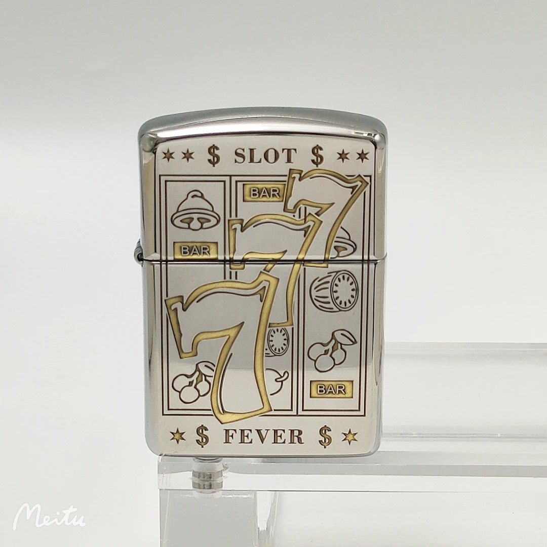 zippo打火机 【三个七】精雕盔甲机 纯铜与双色 经典防风款DYJ1