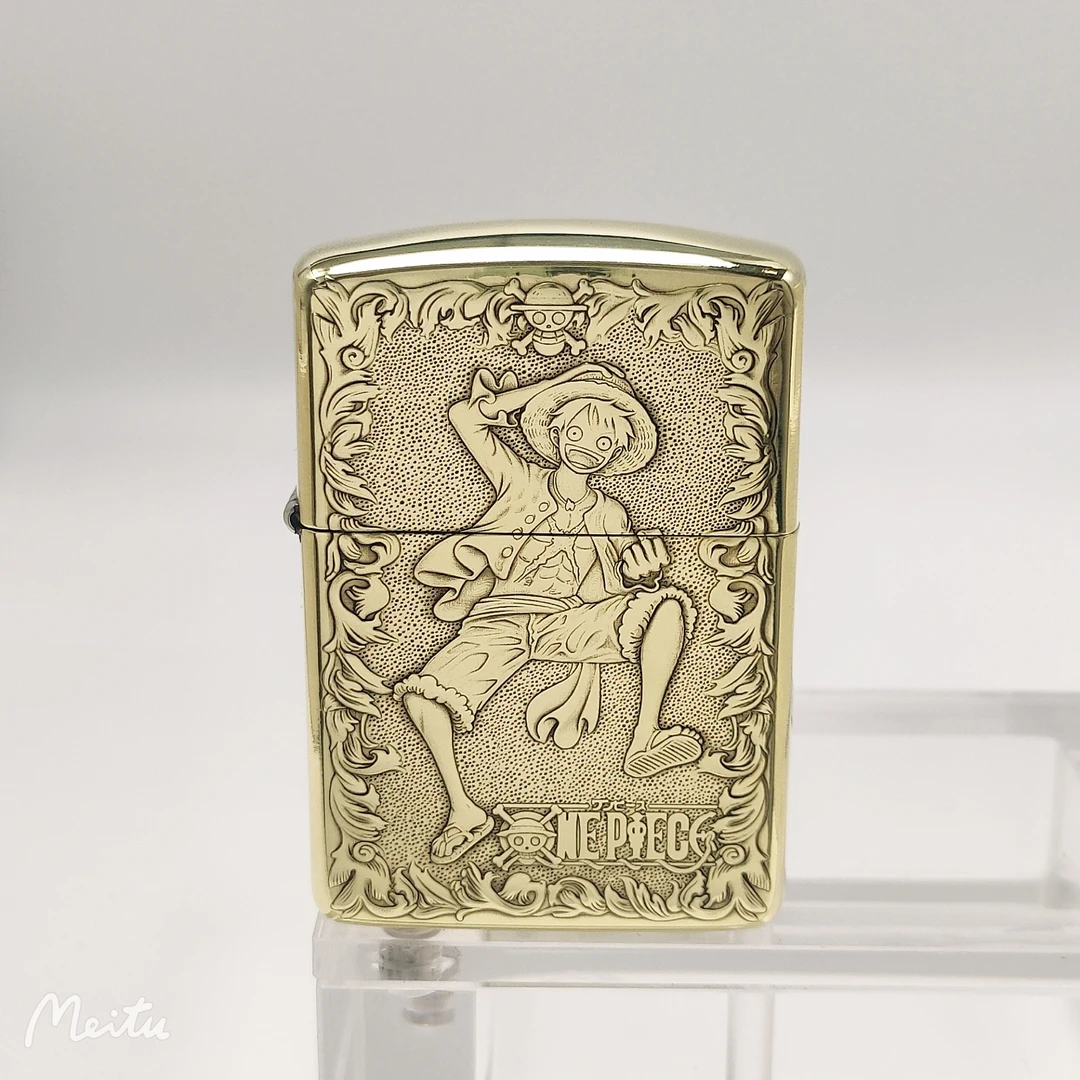 ZIPPO/打火机海王 【路飞】浮雕纯铜168盔甲男士 防风 DYJ1