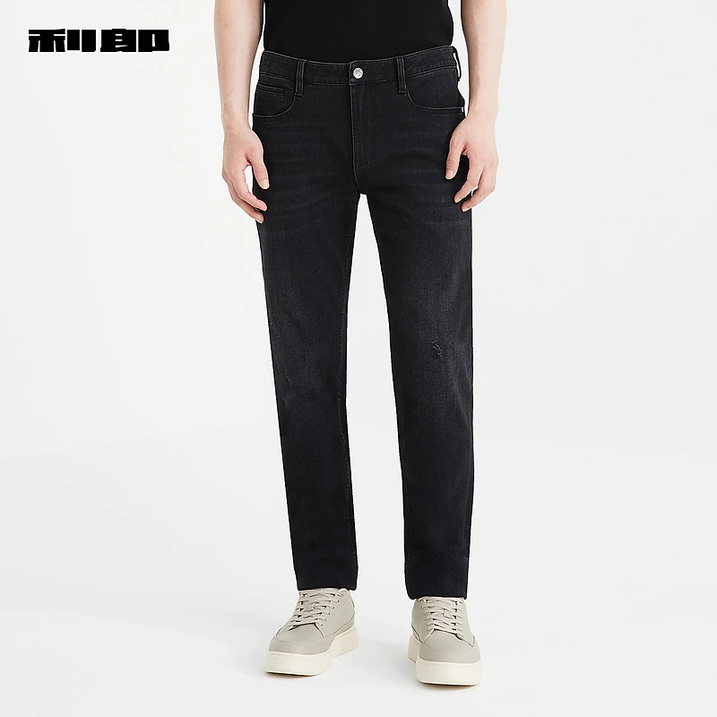 【商场同款】利郎官方牛仔裤秋季修身男士冬季新款裤子男01直筒男裤