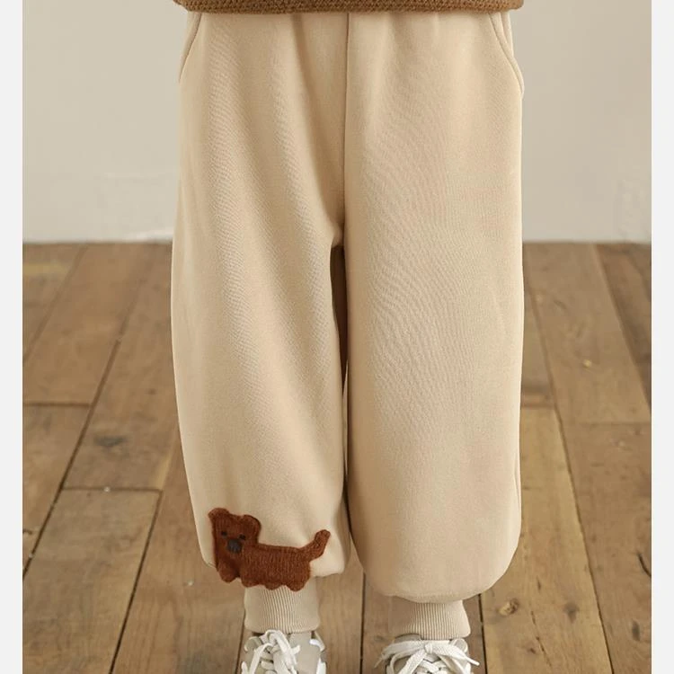 YOEHYAUL/幼悠冬二波 洋气针织时尚 舒适休闲 保暖长裤 N5044