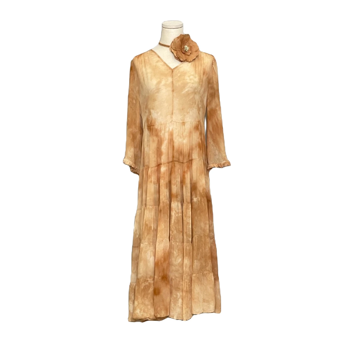 「利琪高订」国风春夏民族风贵气显瘦优雅气质时尚连衣裙A3253