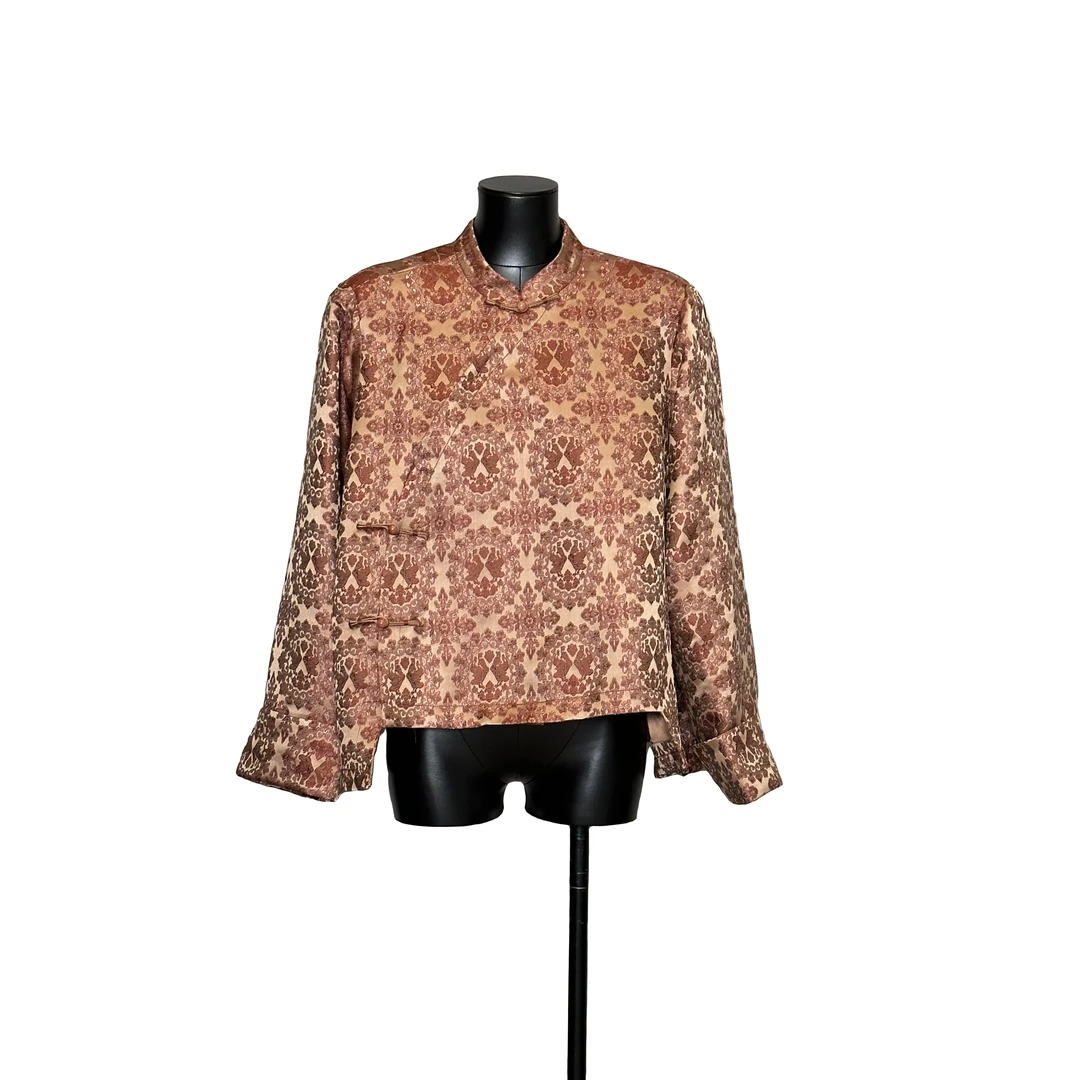 「利琪高订」国风春季设计师气质时尚轻奢重工宋锦外套上衣A4742