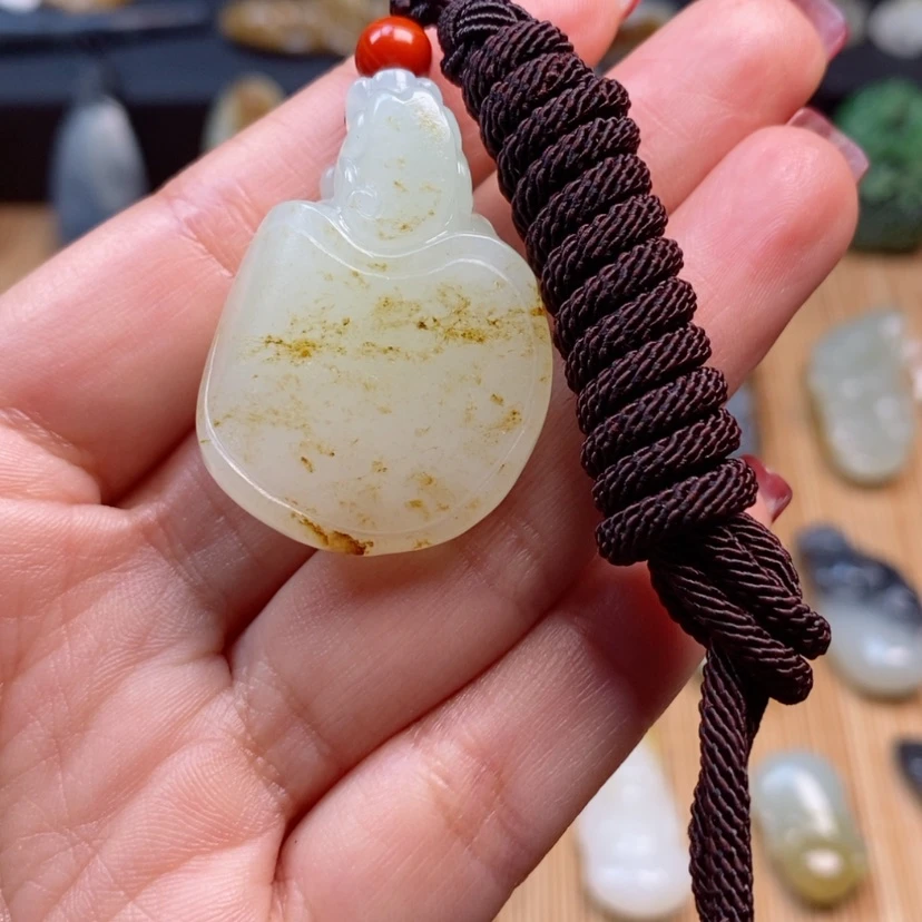 【闪购商品】和田玉挂件未镶嵌君**程