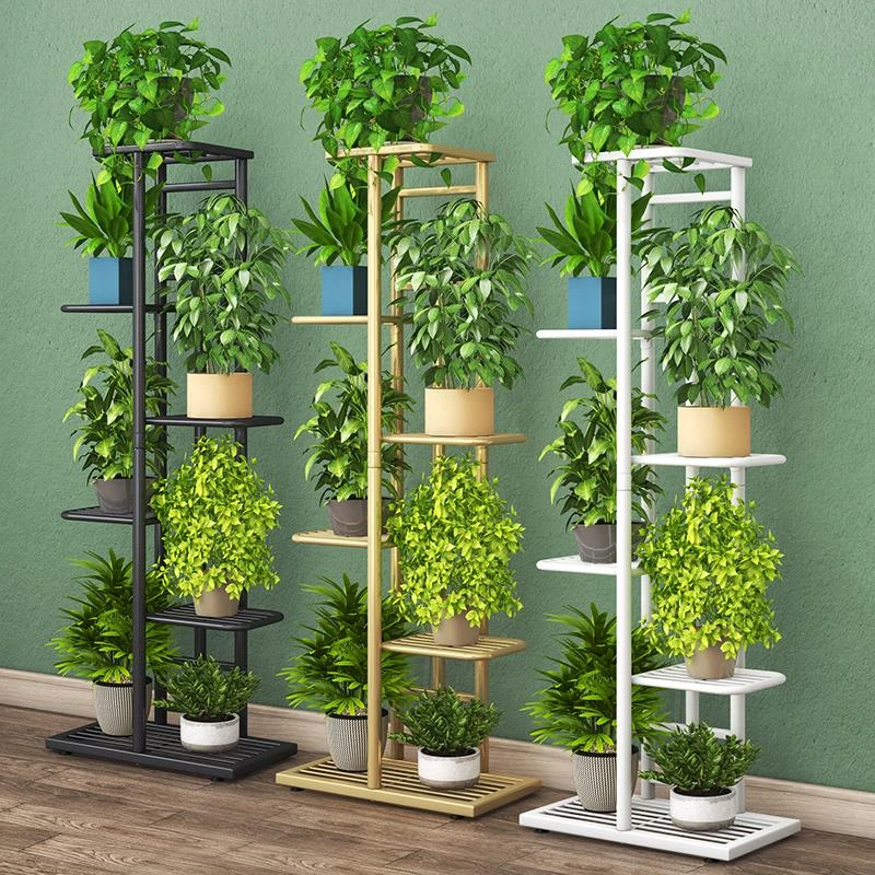 轻奢花架子室内客厅落地式置物架阳台盆栽家用绿萝植物摆放花盆架