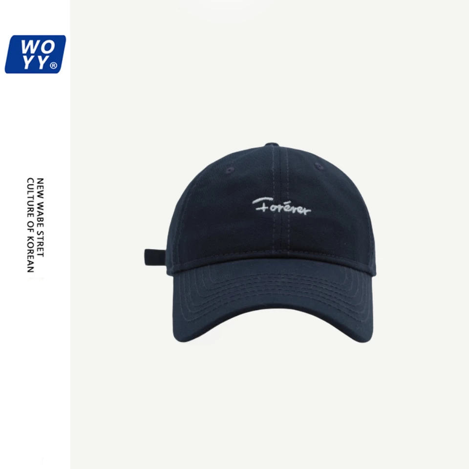 2024秋季新款简约时尚百搭字母刺绣棒球帽圆脸大头围鸭舌帽显脸小