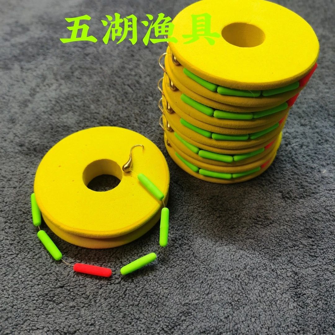 【一组6副】手工精绑七星漂铜头朝天钩钩线组福利款（A2漂）
