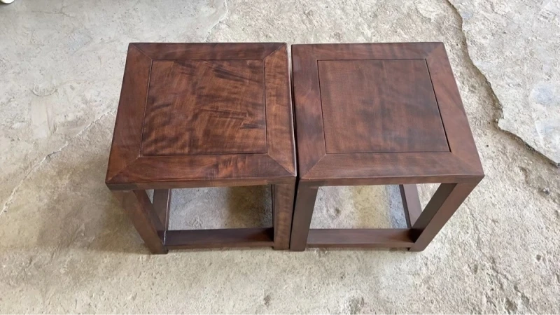 （清仓）定制款黑胡桃小方几38*38*43，特价处理不包邮