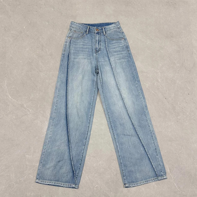JW/静稳2024夏季新品时尚休闲百搭设计师款潮流女装牛仔裤8885881