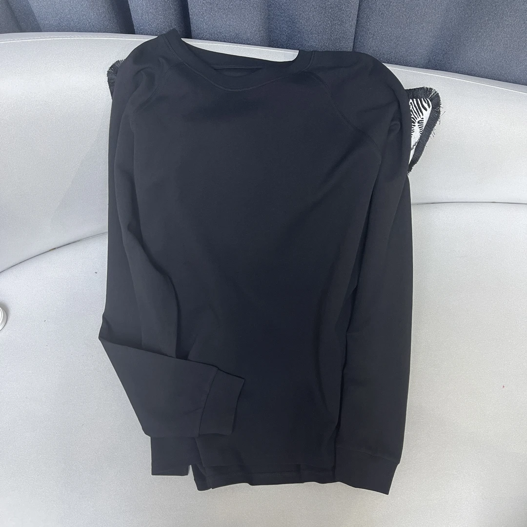 JW/静稳2024秋季时尚宽松百搭休闲圆领女款纯色减龄长袖T恤66370