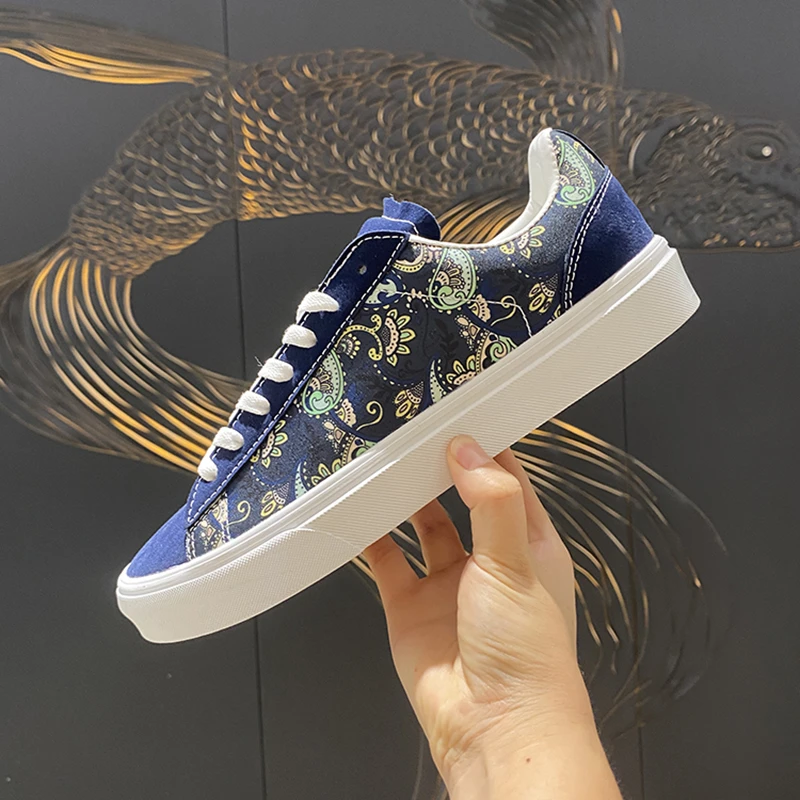 男鞋板鞋时尚百搭夏季休闲鞋小众印花运动春季潮流潮鞋学生低帮