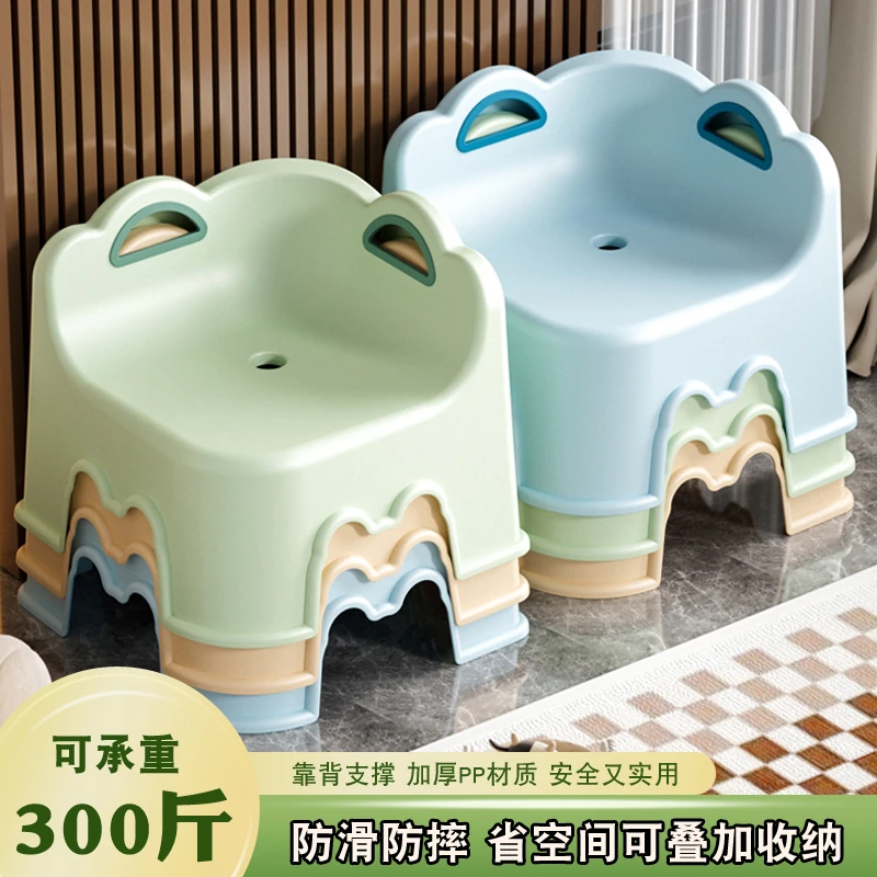 儿童塑料小凳子加厚家用椅子小板凳客厅座椅矮凳沙发换鞋凳洗澡凳