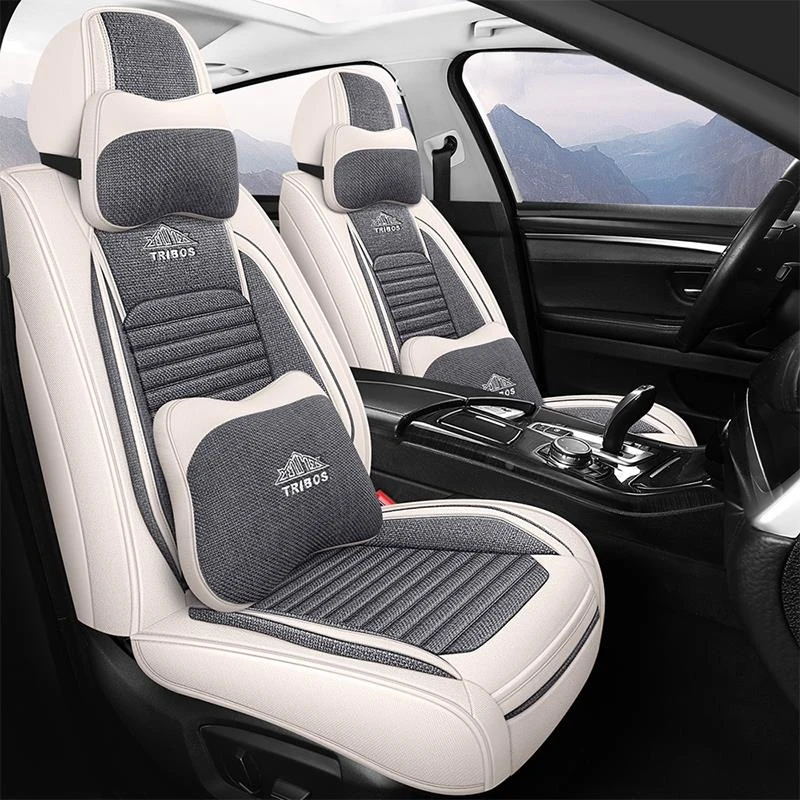 专用于丰田锋兰达汽车座套四季通用全包围坐垫亚麻座椅套垫座位垫