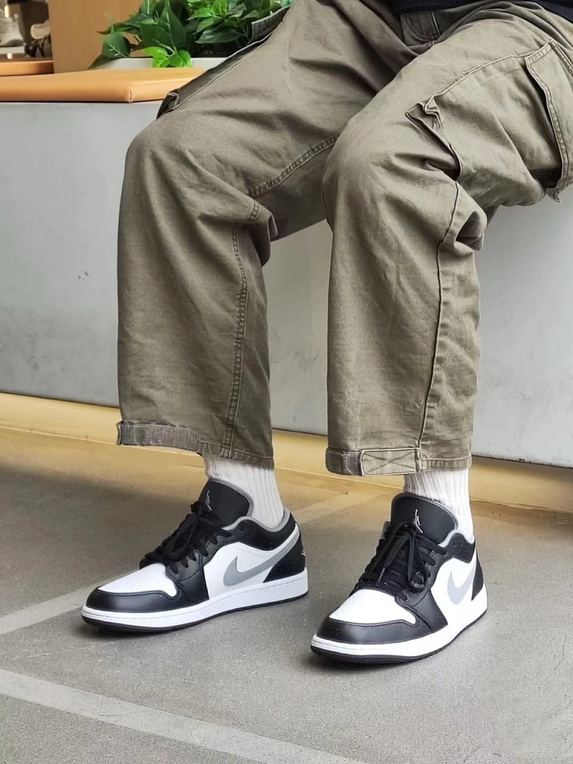 Air Jordan 1 AJ1 low shadow 低帮影子灰黑白男款板鞋553558-040