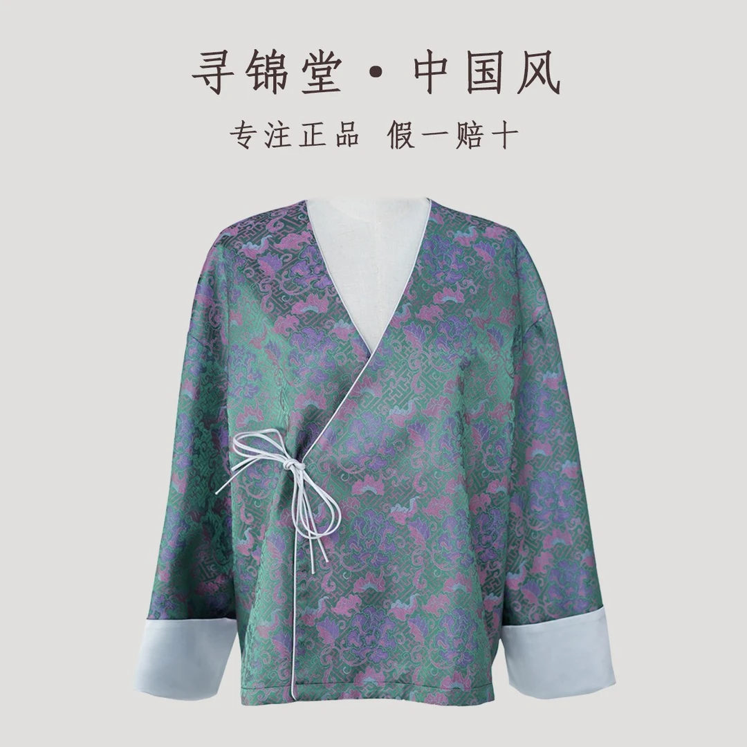 Y幂同款【牡丹】双色宋锦时尚提花上衣气质网红潮流外套国风中式