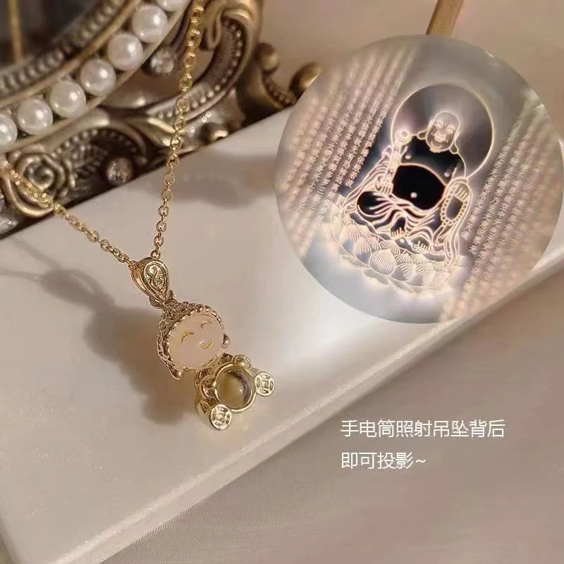 【王氏集团补贴】小萌佛投影项链1