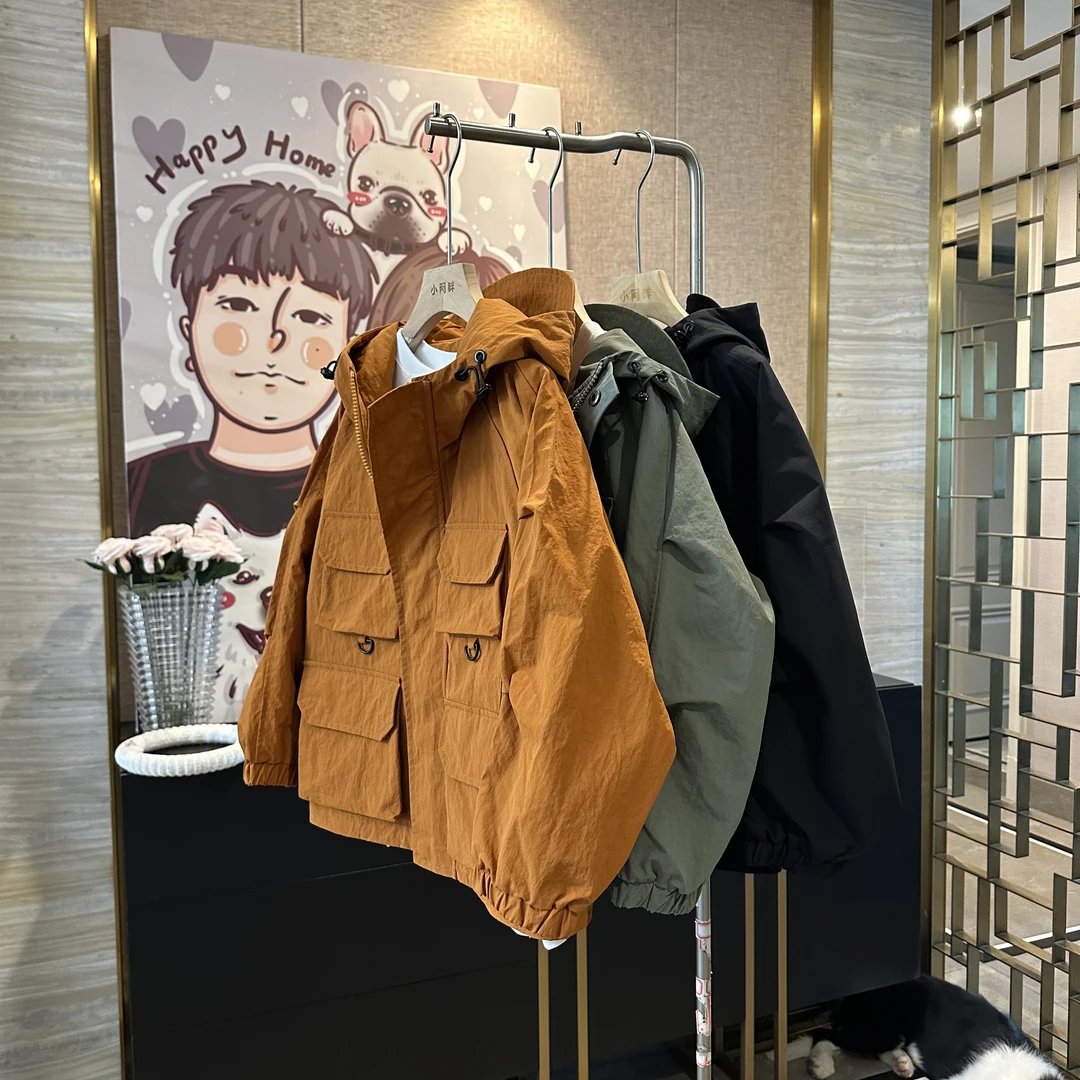 【现货】童装男童春秋款外套宽松2023新款秋装儿童中大童连帽上衣