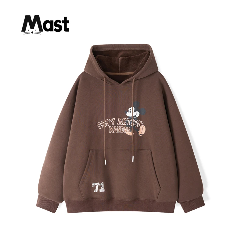 【现货】秋冬连帽加绒卫衣中大童青少年宽松男童2024字母上衣