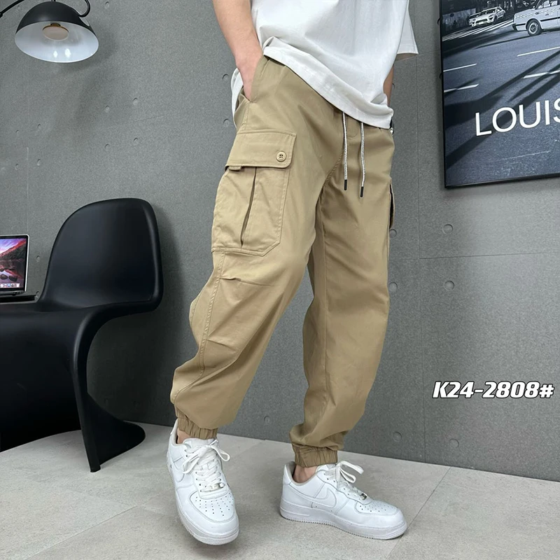 裤子男款工装裤男士上档次裤子潮流高级感休闲裤新款百搭束脚裤男