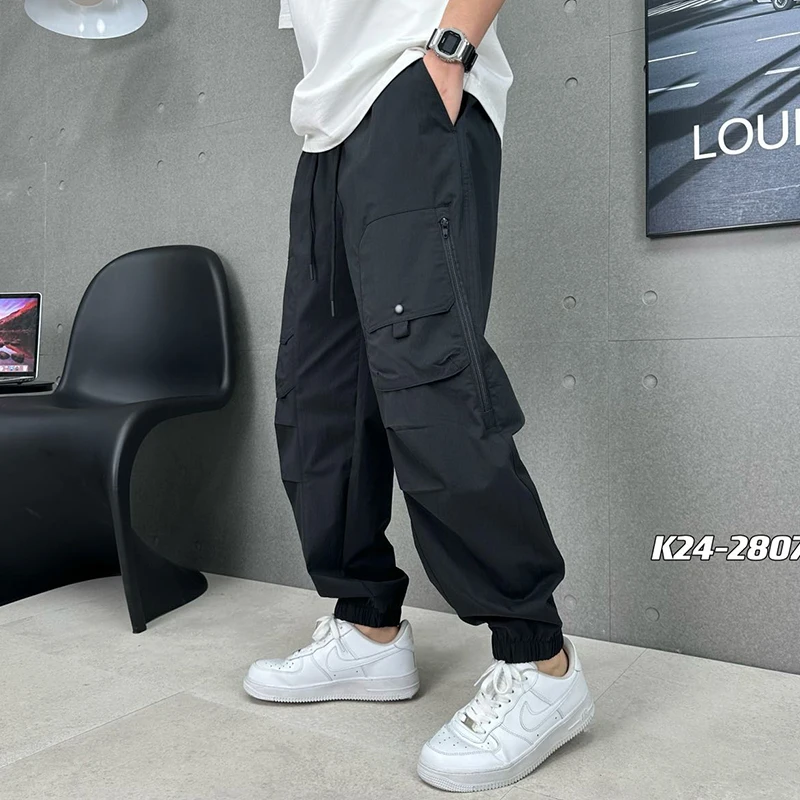 裤子男款高档轻奢男裤百搭裤子男士上档次宽松休闲裤爆款2024新款