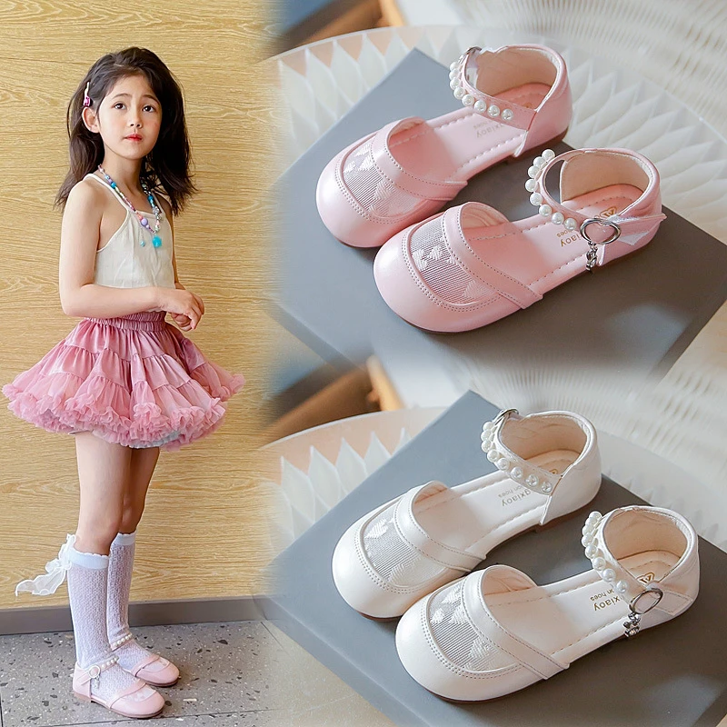 女童包头凉鞋2025夏季新款洋气儿童表演公主舞蹈鞋中小童软底单鞋