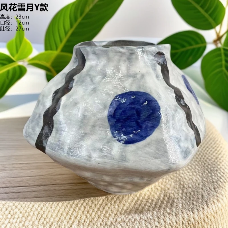 景德镇手工陶瓷花瓶/风花雪月Y款
