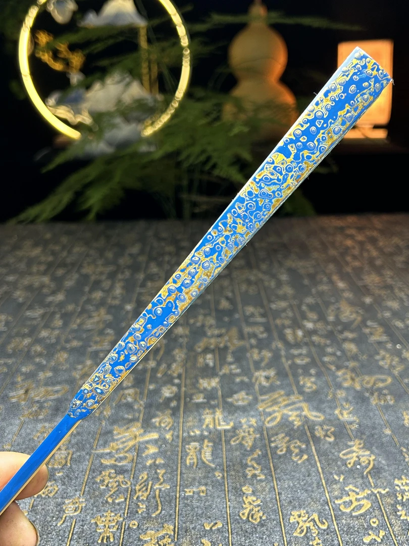 【语木漆器】大漆犀皮漆折扇  可定制
