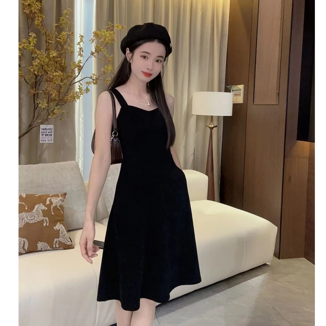 碧高作品  秋冬修身显瘦背心裙