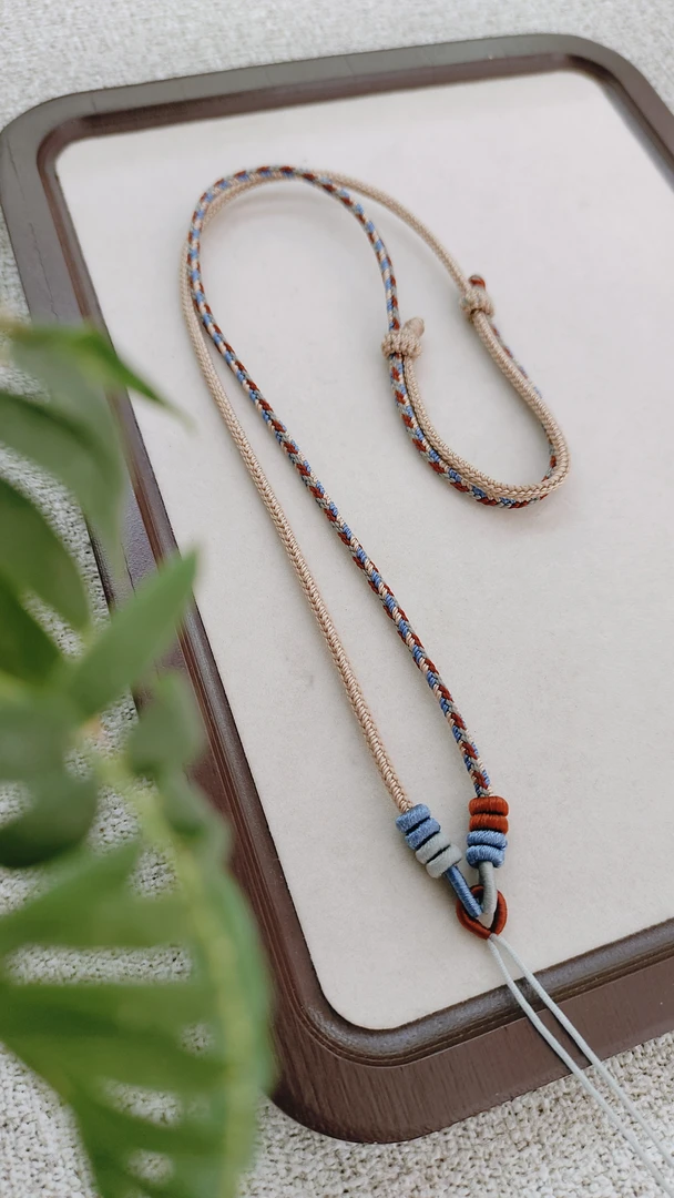 【石界玉绳】纯手工编织高档吊坠绳可调节款项链挂件绳绳子