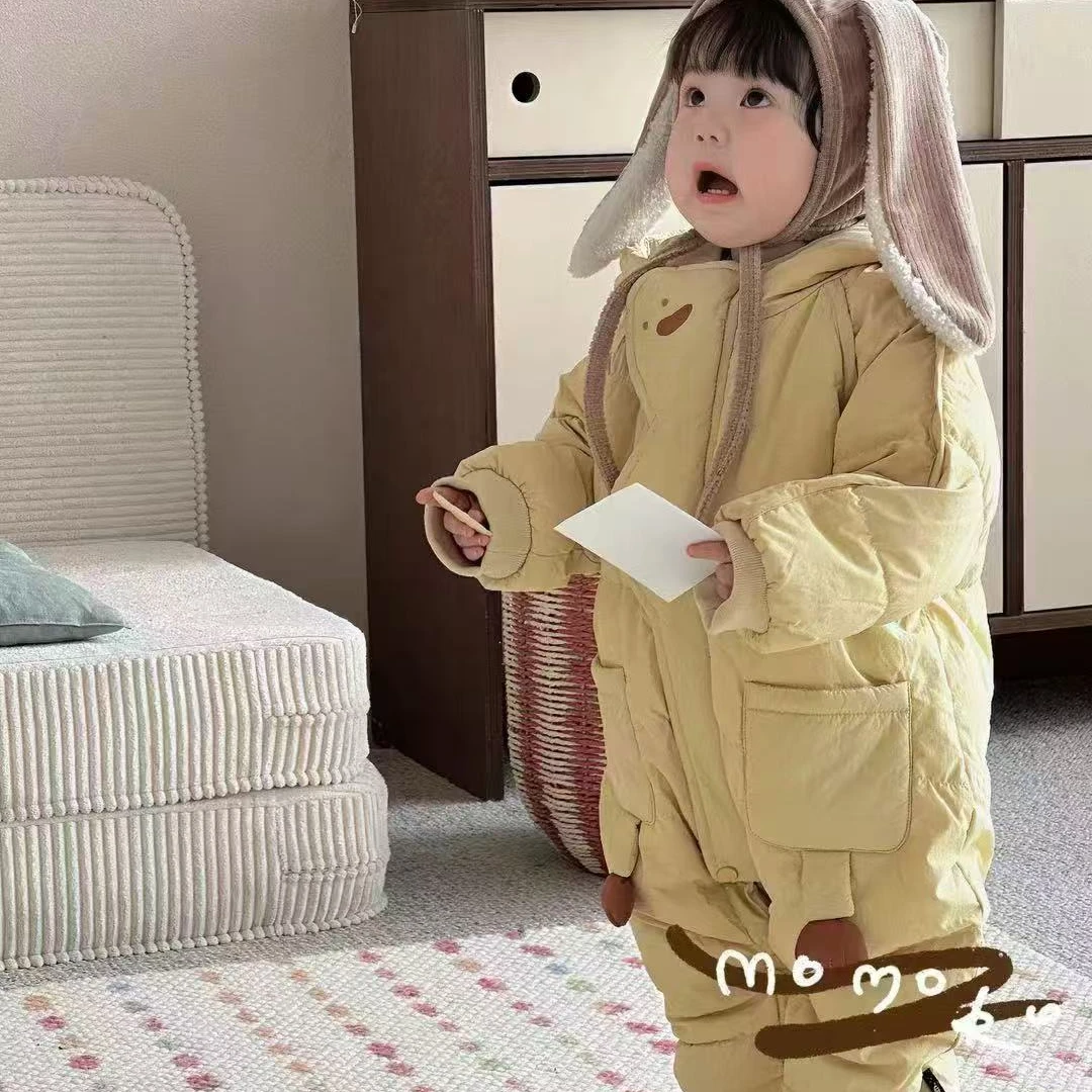 WZ丸纸爆款小鸡羽绒连体