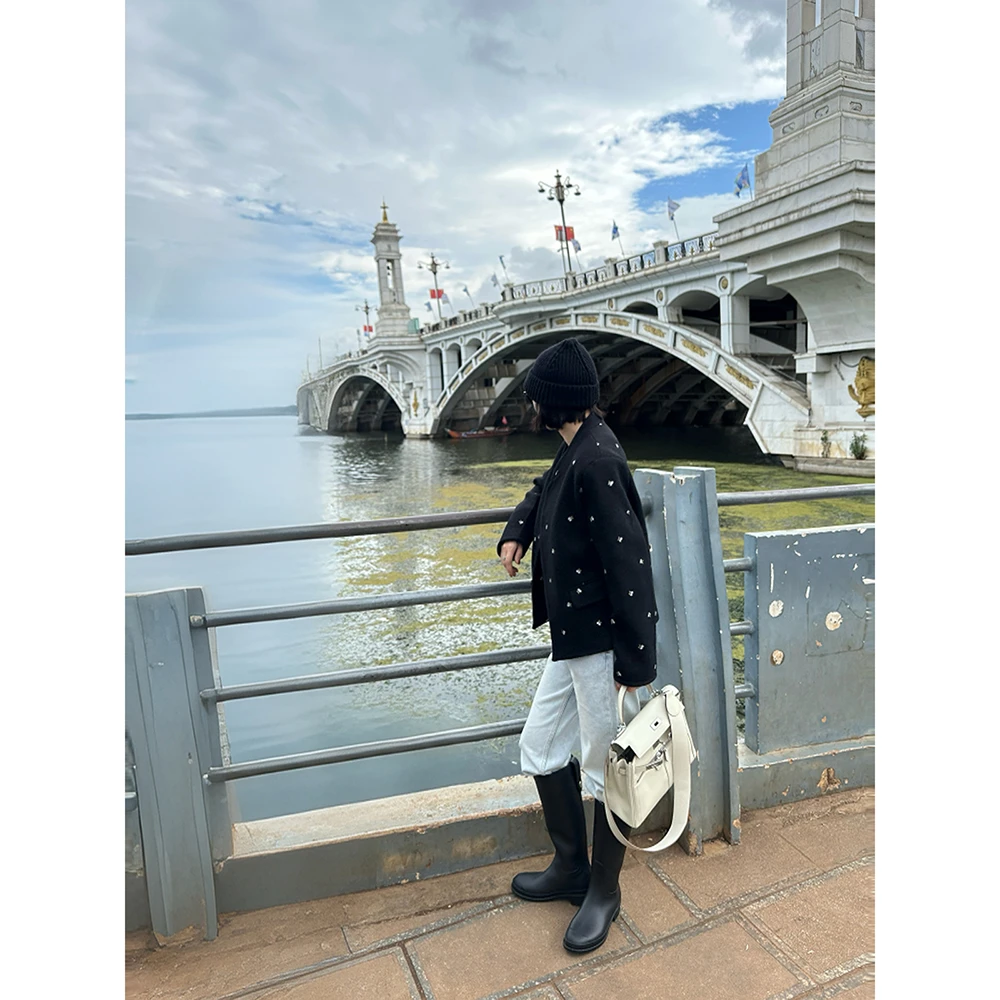 SHIIEELL气质复古百搭美式外套W6150