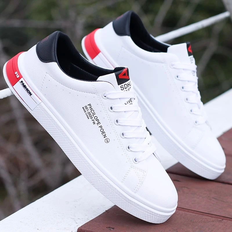 潮牌白色板鞋男2025新款个性小白鞋休闲男鞋百搭软底鞋子男款潮鞋