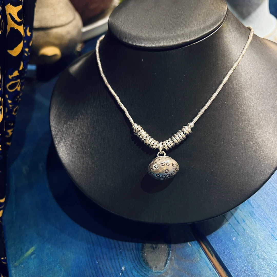 925银银制品 泰式925银铃铛项链