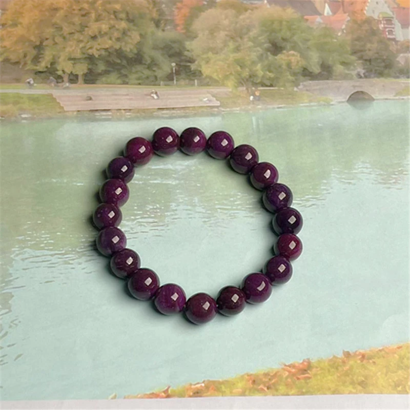 非金属玻璃手链 轻奢精品果酱紫手链A308