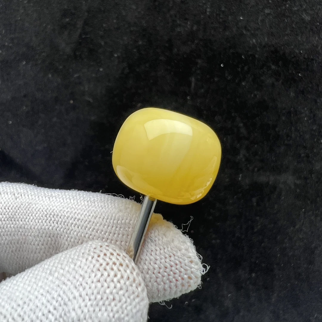 M3272天然原矿蜜蜡 单珠 18*14.2mm 60克价 支持鉴定 假一罚四