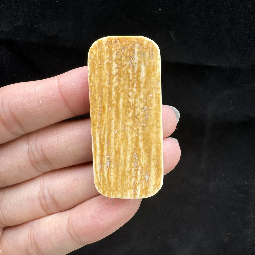 P5783天然猛犸象肥皂无事牌19*44*6 mm9  克支持鉴定假一罚四