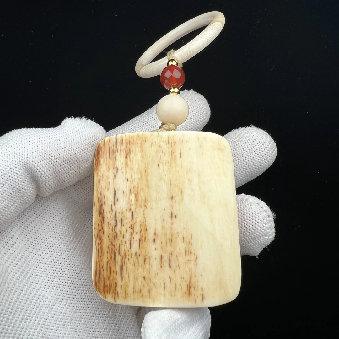 E2268天然猛犸牙 肥皂无事牌 42*50*31mm支持鉴定 假一罚四